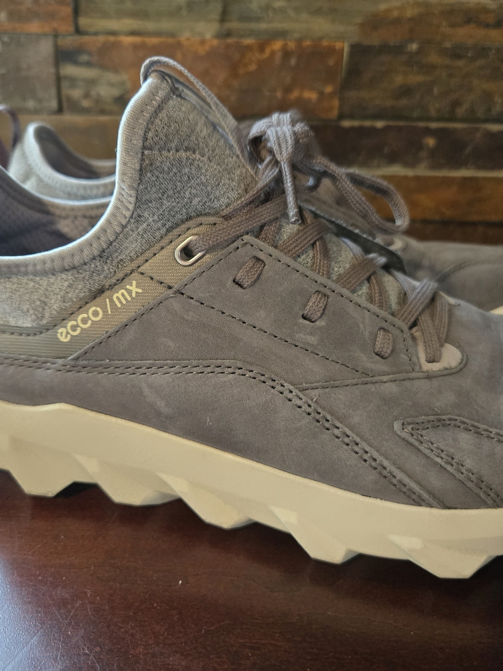 ECCO MX Womens Grey Suede Trail Sneaker